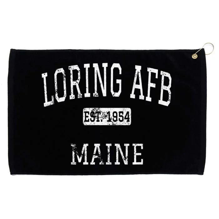 Loring Afb Maine Me Vintage Grommeted Golf Towel