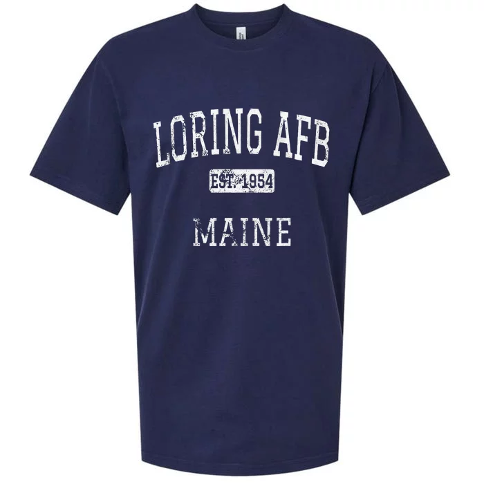 Loring Afb Maine Me Vintage Sueded Cloud Jersey T-Shirt