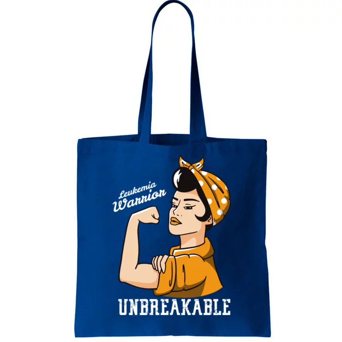 Leukemia Awareness Month Unbreakable Warrior Vintage Gift Tote Bag