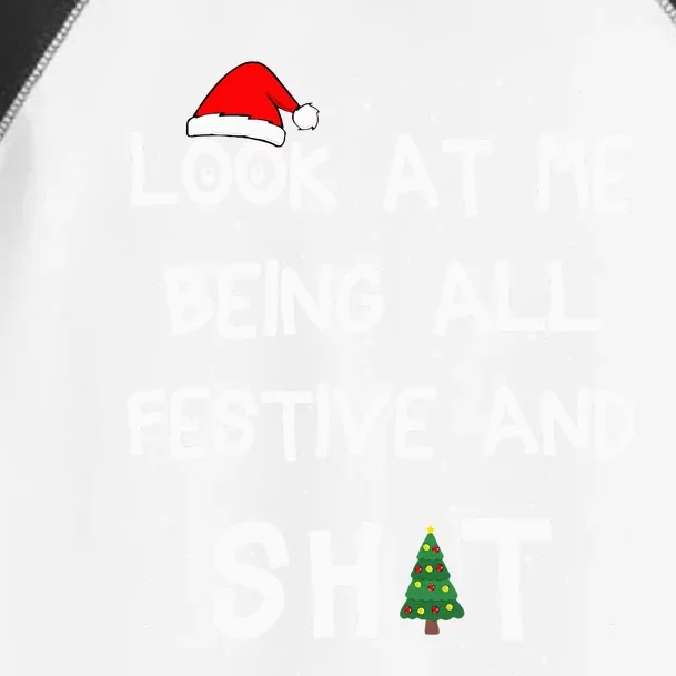 Look At Me Being All Festive Christmas Matching Family Toddler Fine Jersey T-Shirt