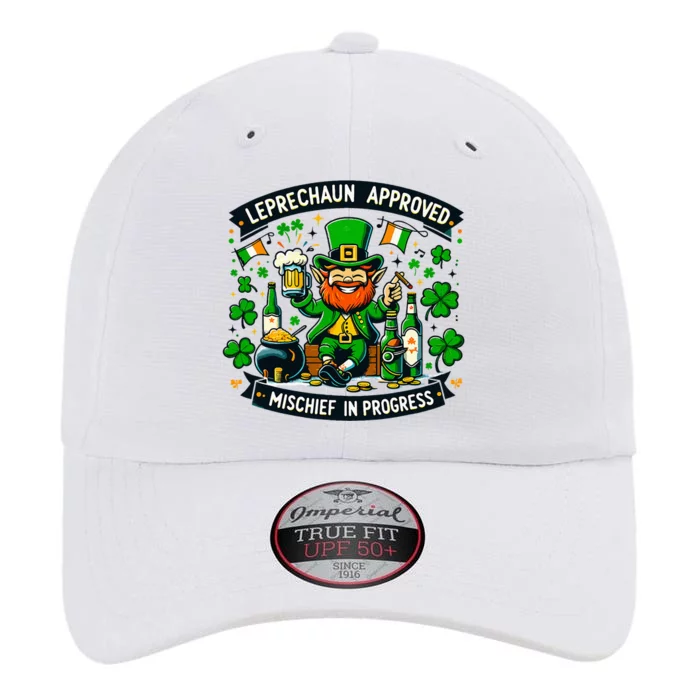 Leprechaun Approved Mischief In Progress Funny St. PatrickS The Original Performance Cap