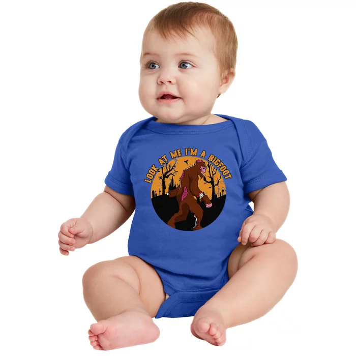 Look At Me Im A Bigfoot Halloween Costume Bigfoot Gift Baby Bodysuit