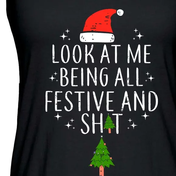 Look At Me Being All Festive Ladies Essential Flowy Tank