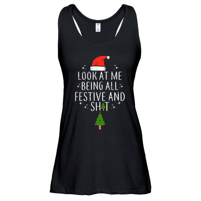 Look At Me Being All Festive Ladies Essential Flowy Tank