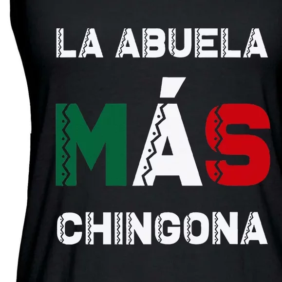 La Abuela MáS Chingona Grandmother Ladies Essential Flowy Tank