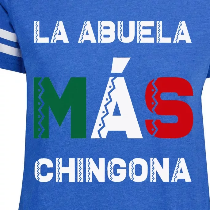 La Abuela MáS Chingona Grandmother Enza Ladies Jersey Football T-Shirt