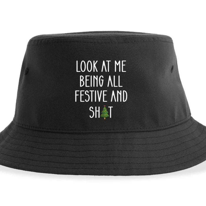 Look At Me Being All Festive And Shit Sustainable Bucket Hat