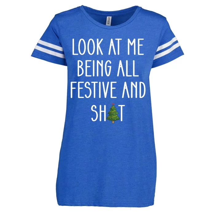 Look At Me Being All Festive And Shit Enza Ladies Jersey Football T-Shirt