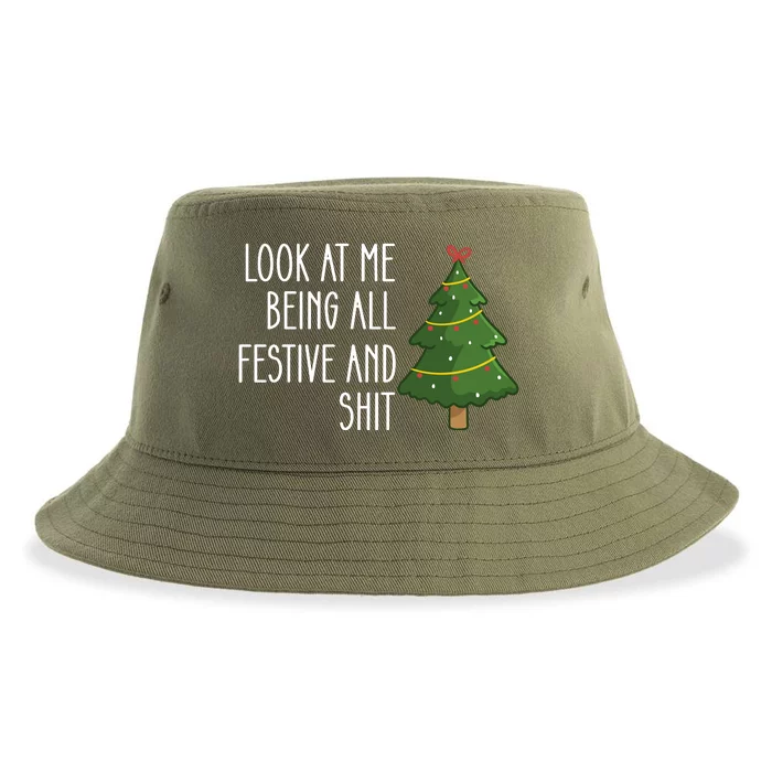 Look At Me Being All Festive And Shit Sustainable Bucket Hat