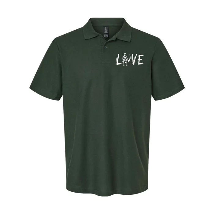 Love Astronaut Moon Art Softstyle Adult Sport Polo