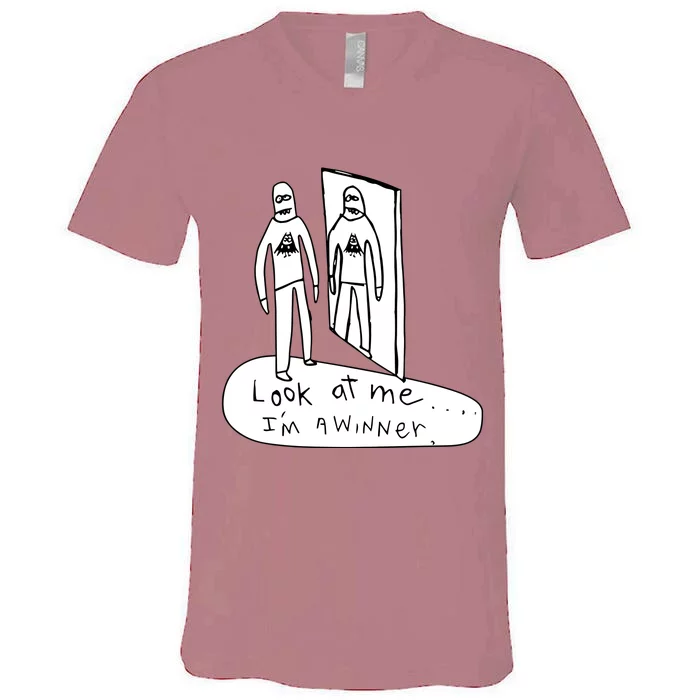 Look At Me IM A Winner V-Neck T-Shirt