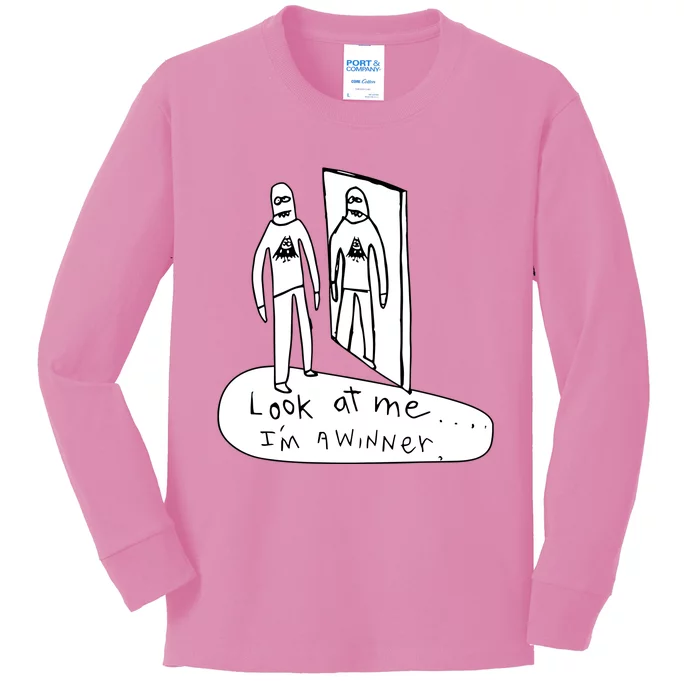 Look At Me IM A Winner Kids Long Sleeve Shirt