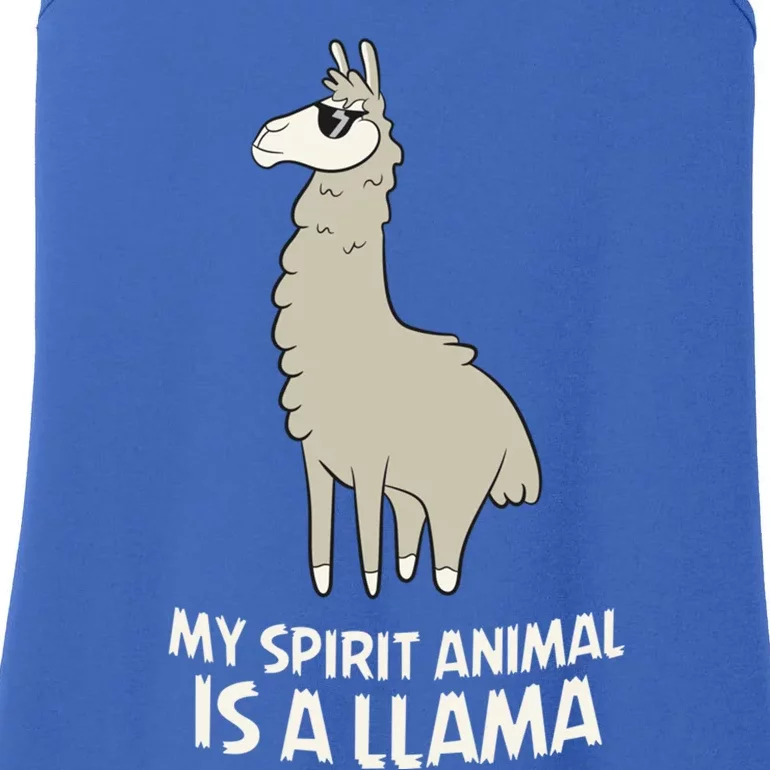 Llamas Are My Spirit Animals Alpaca Llama Funny Gift Ladies Essential Tank