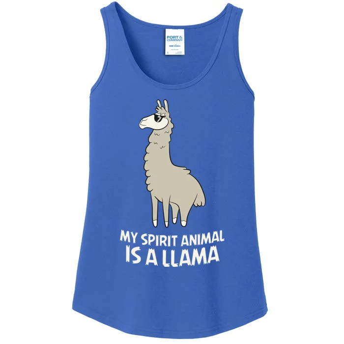 Llamas Are My Spirit Animals Alpaca Llama Funny Gift Ladies Essential Tank