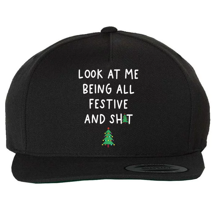 Look At Me Being All Festive Wool Snapback Cap