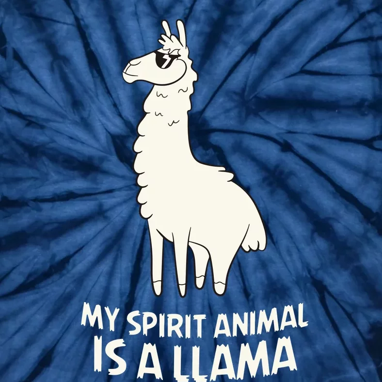 LLamas Are My Spirit Animals Alpaca Llama Tie-Dye T-Shirt