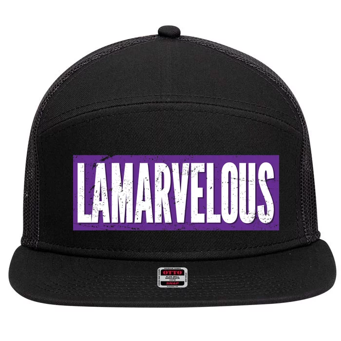 Lamarvalous Baltimore Football 7 Panel Mesh Trucker Snapback Hat