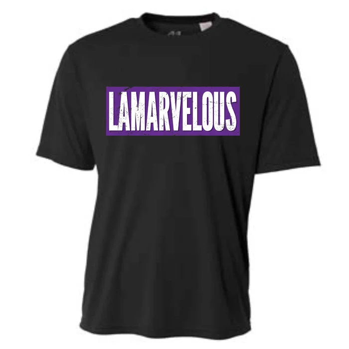 Lamarvalous Baltimore Football Cooling Performance Crew T-Shirt