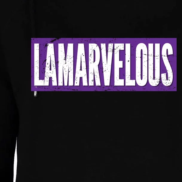 Lamarvalous Baltimore Football Womens Funnel Neck Pullover Hood