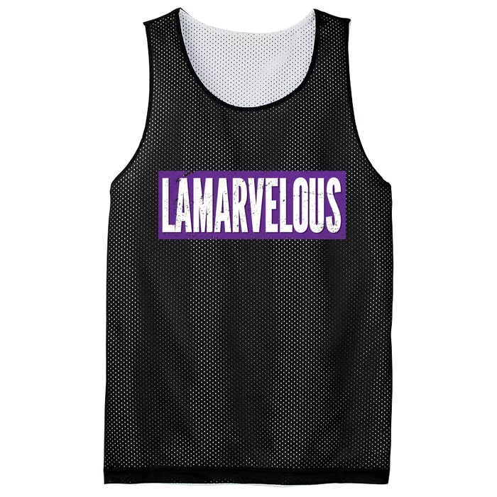 Lamarvalous Baltimore Football Mesh Reversible Basketball Jersey Tank