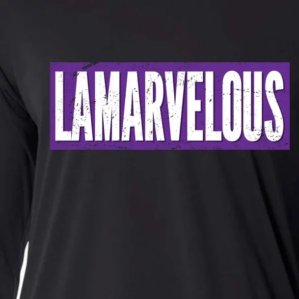 Lamarvalous Baltimore Football Cooling Performance Long Sleeve Crew