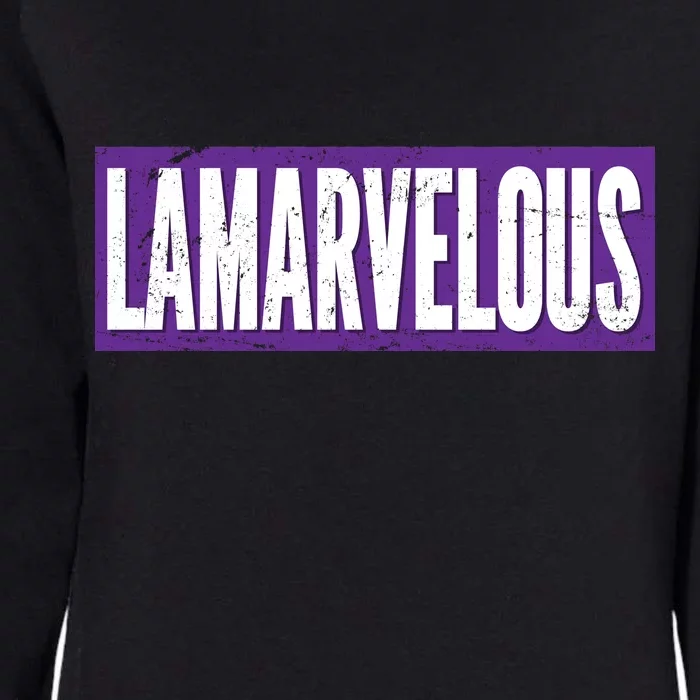 Lamarvalous Baltimore Football Womens California Wash Sweatshirt