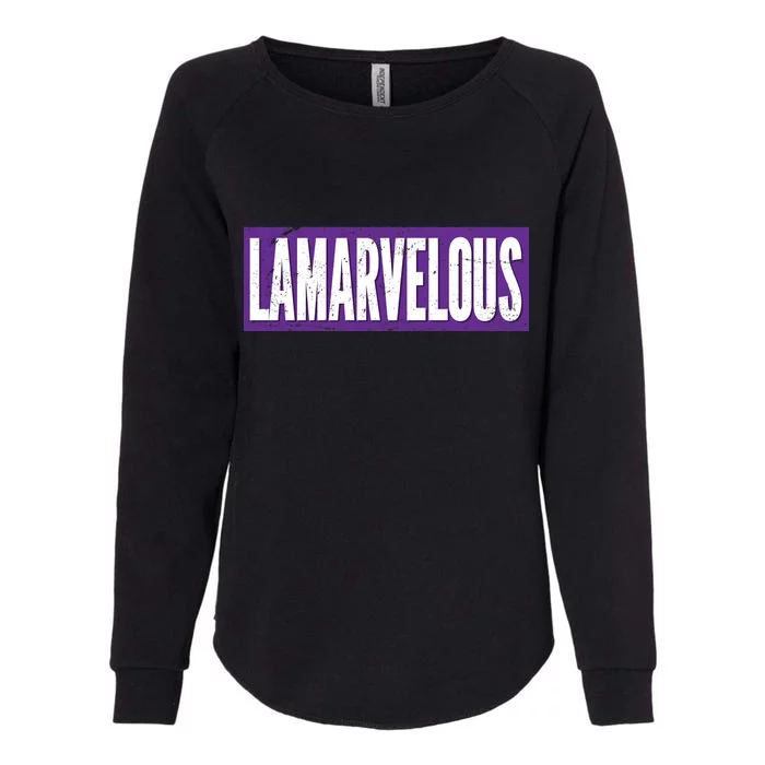 Lamarvalous Baltimore Football Womens California Wash Sweatshirt