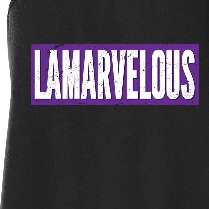 Lamarvalous Baltimore Football Women's Racerback Tank