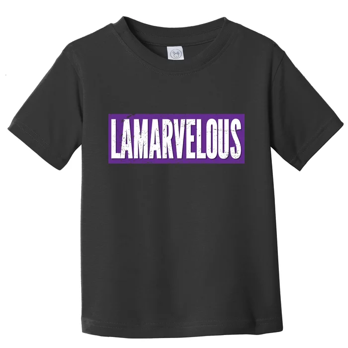 Lamarvalous Baltimore Football Toddler T-Shirt