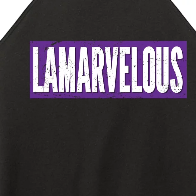 Lamarvalous Baltimore Football Women’s Perfect Tri Rocker Tank