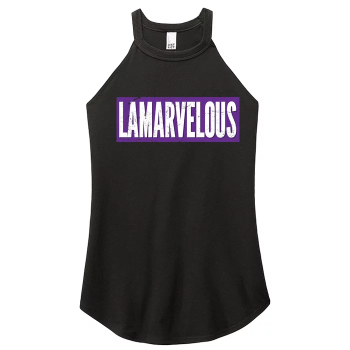 Lamarvalous Baltimore Football Women’s Perfect Tri Rocker Tank