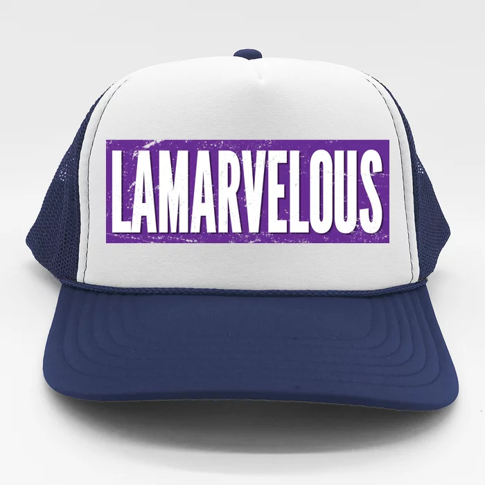 Lamarvalous Baltimore Football Trucker Hat