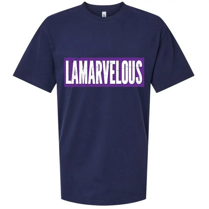 Lamarvalous Baltimore Football Sueded Cloud Jersey T-Shirt