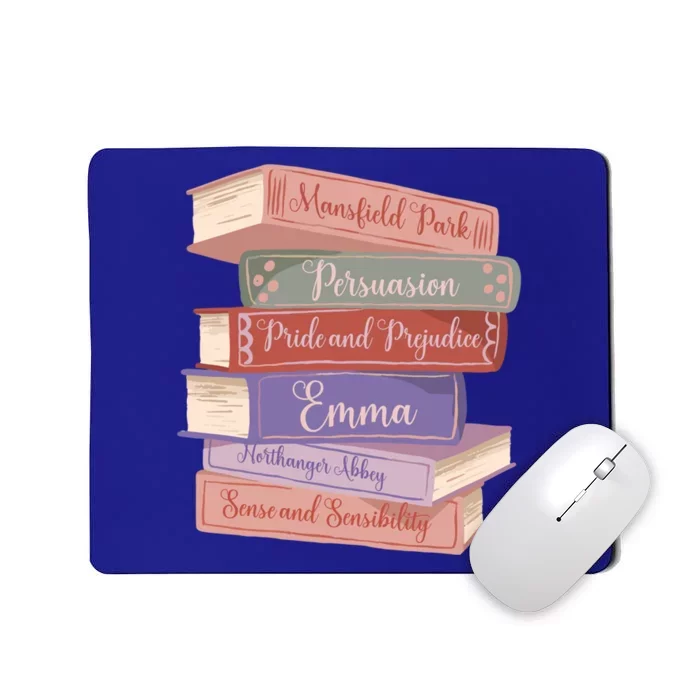 Literacy Austen Novels Roce Books Literary Jane Austen Funny Gift Mousepad