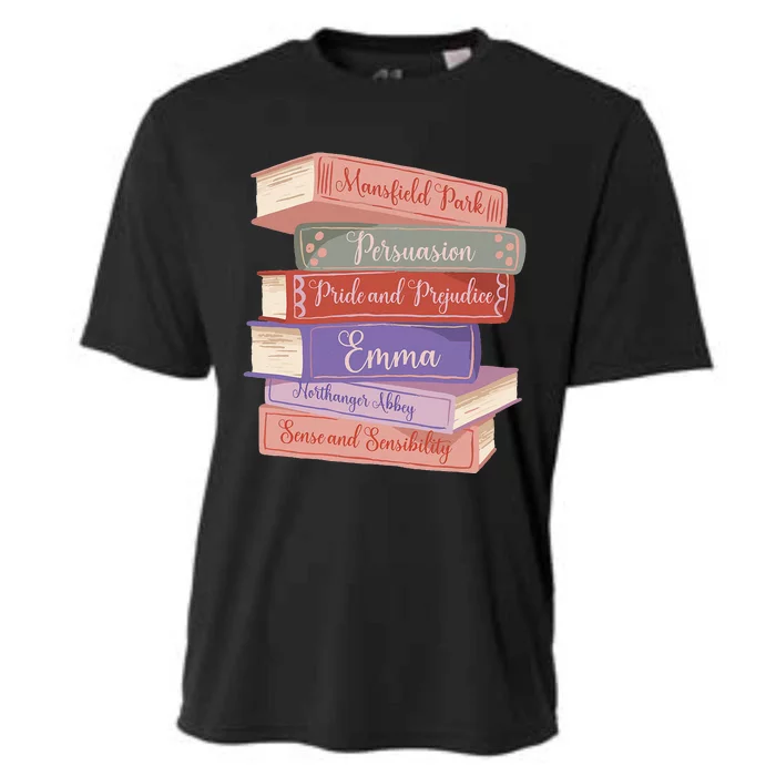 Literacy Austen Novels Romance Books Literary Jane Austen Cooling Performance Crew T-Shirt