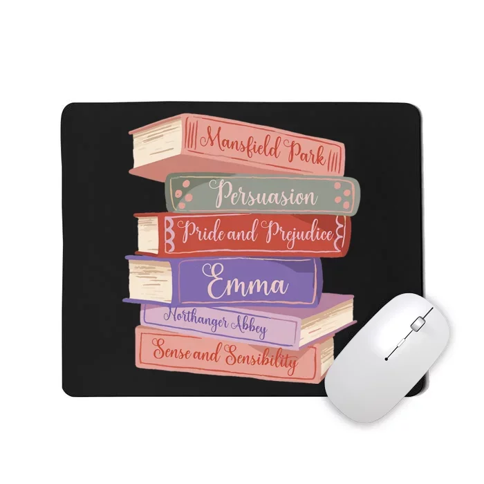 Literacy Austen Novels Romance Books Literary Jane Austen Mousepad