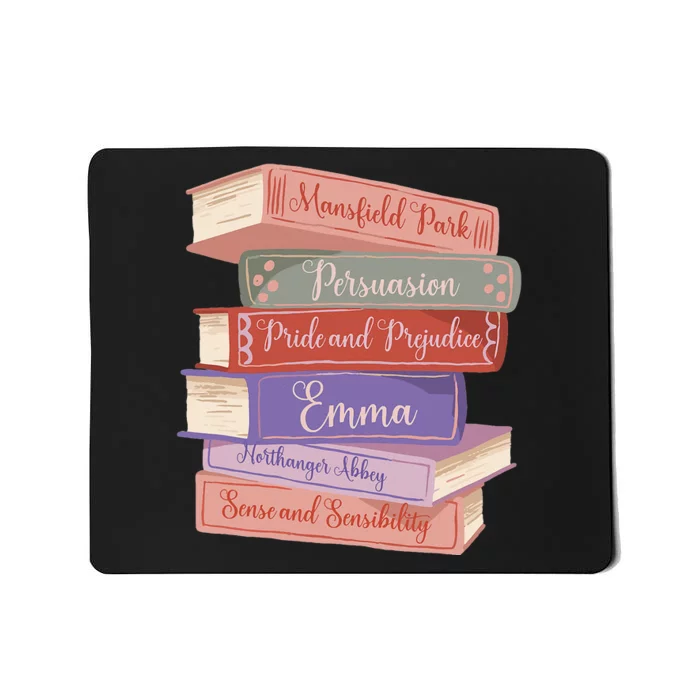 Literacy Austen Novels Romance Books Literary Jane Austen Mousepad