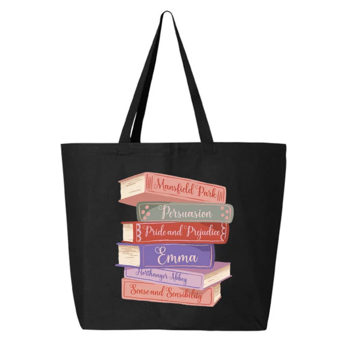 Literacy Austen Novels Romance Books Literary Jane Austen 25L Jumbo Tote