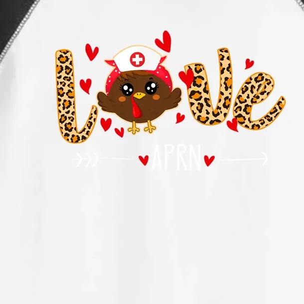 Love Aprn Nurse Leopard Thanksgiving Cute Turkey Nursing Funny Gift Toddler Fine Jersey T-Shirt