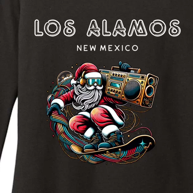 Los Alamos New Mexico Cool Snowboard Christmas Santa Great Gift Womens CVC Long Sleeve Shirt