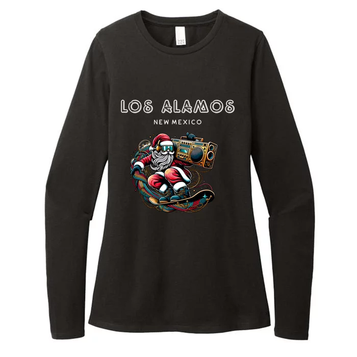 Los Alamos New Mexico Cool Snowboard Christmas Santa Great Gift Womens CVC Long Sleeve Shirt