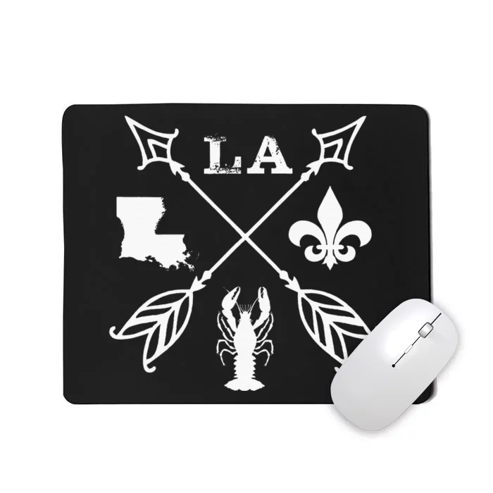 Louisiana Arrow New Orleans Mardi Gras Mousepad