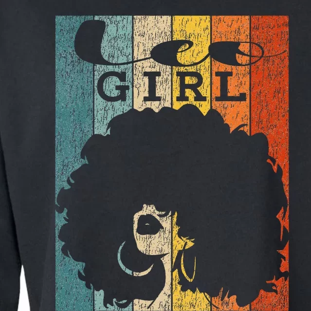 Leo Afro Natural Hair Diva Black Woman Zodiac Cropped Pullover Crew