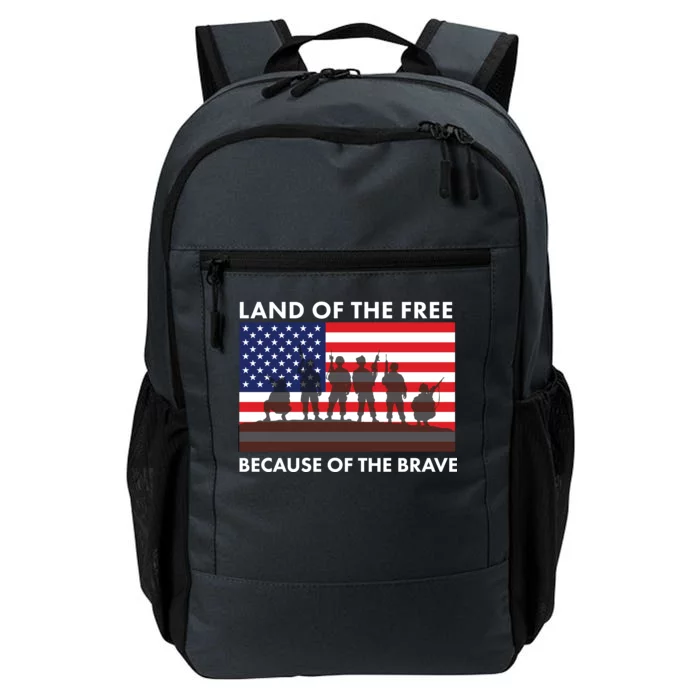 Land Of The Free Because Of The Brave Daily Commute Backpack