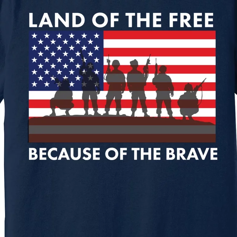 Land Of The Free Because Of The Brave Premium T-Shirt