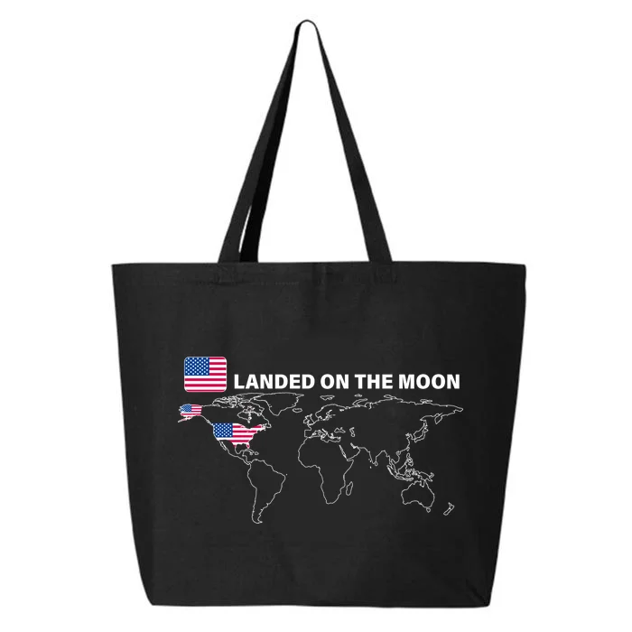 Landed On The Moon USA Map 25L Jumbo Tote