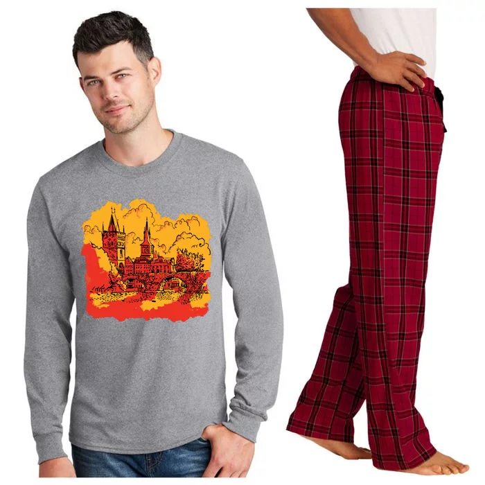 Landmark Charles Bridge Long Sleeve Pajama Set