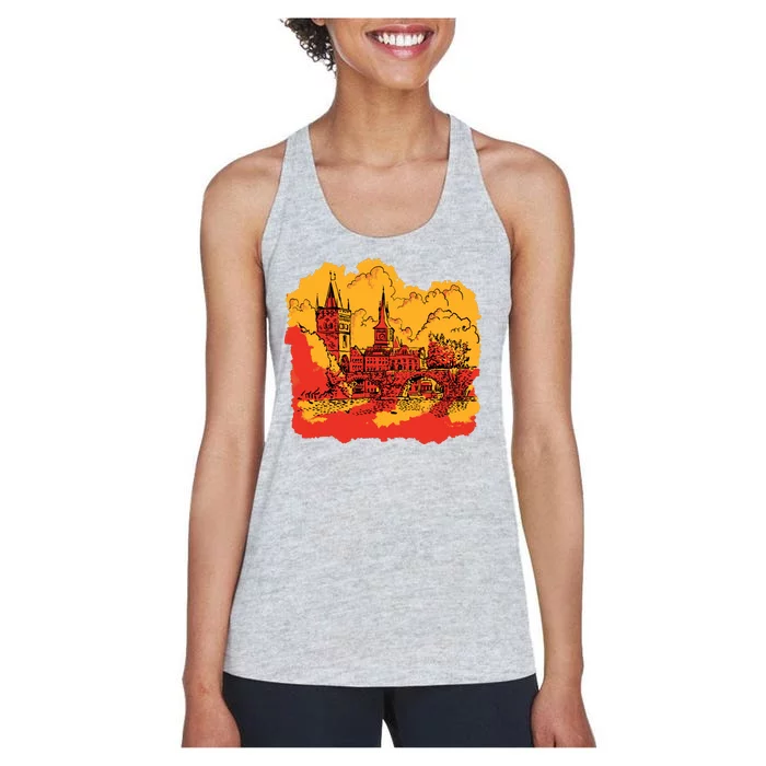 Landmark Charles Bridge Women's Racerback Tank