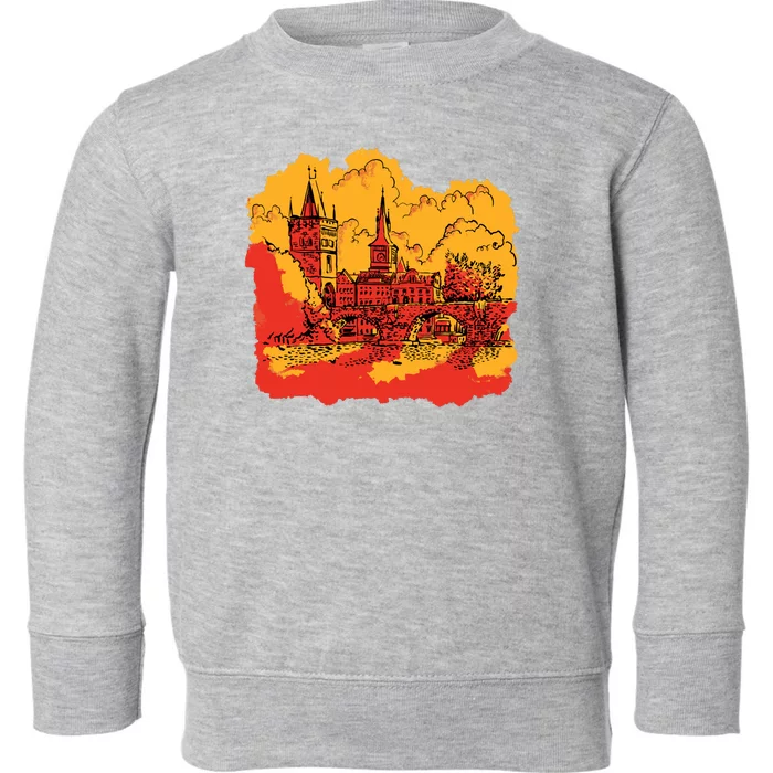 Landmark Charles Bridge Toddler Sweatshirt