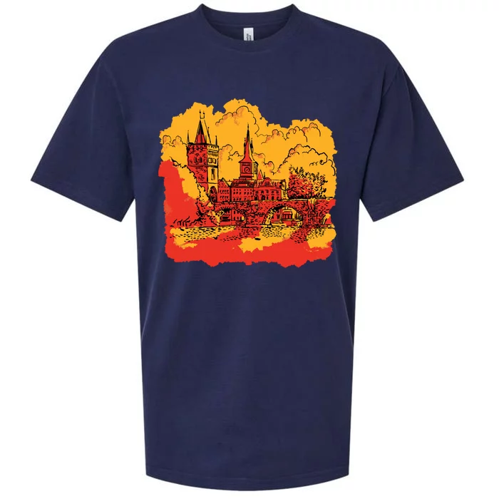 Landmark Charles Bridge Sueded Cloud Jersey T-Shirt